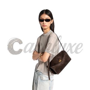 Alternative view of Balenciaga Women’s Le 7 Shoulder Bag Medium In Moka 868102