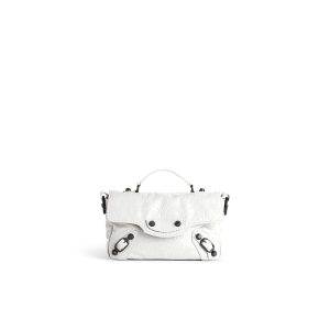 Balenciaga Women’s Le City Flap Bag Nano In Optic White 865857