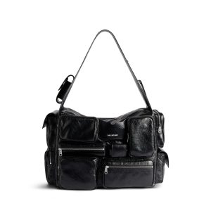 Balenciaga Superbusy Sling Bag Large in Black 702168