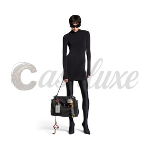 Alternative view of Balenciaga Rodeo Large handbag in crocodile-embossed leather 789744