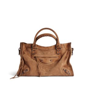 Balenciaga Women’s Le City Bag Medium in Camel 823058