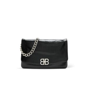 Balenciaga BB Soft Large Flap Leather Shoulder Bag 748488