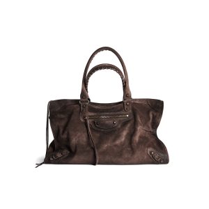 Balenciaga Men’s Le City Bag Large In Light Espresso 808388