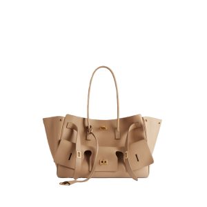 Balenciaga Women’s Bel Air Carry All Bag Medium in Latte 805481