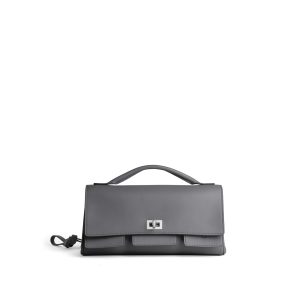 Balenciaga Women’s Bel Air Clutch On Strap Small in Almond 8349432 #