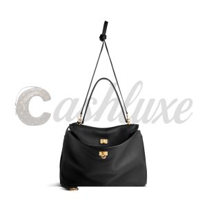 Alternative view of Balenciaga Women’s Rodeo Handbag Medium Grained Calfskin in Black 789772