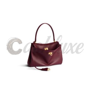 Alternative view of Balenciaga Women’s Rodeo Handbag Small in Dark Burgundy 789779