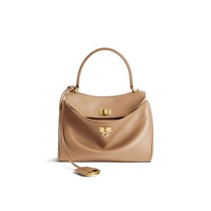 Balenciaga Women’s Rodeo Handbag Mini in Latte 795456